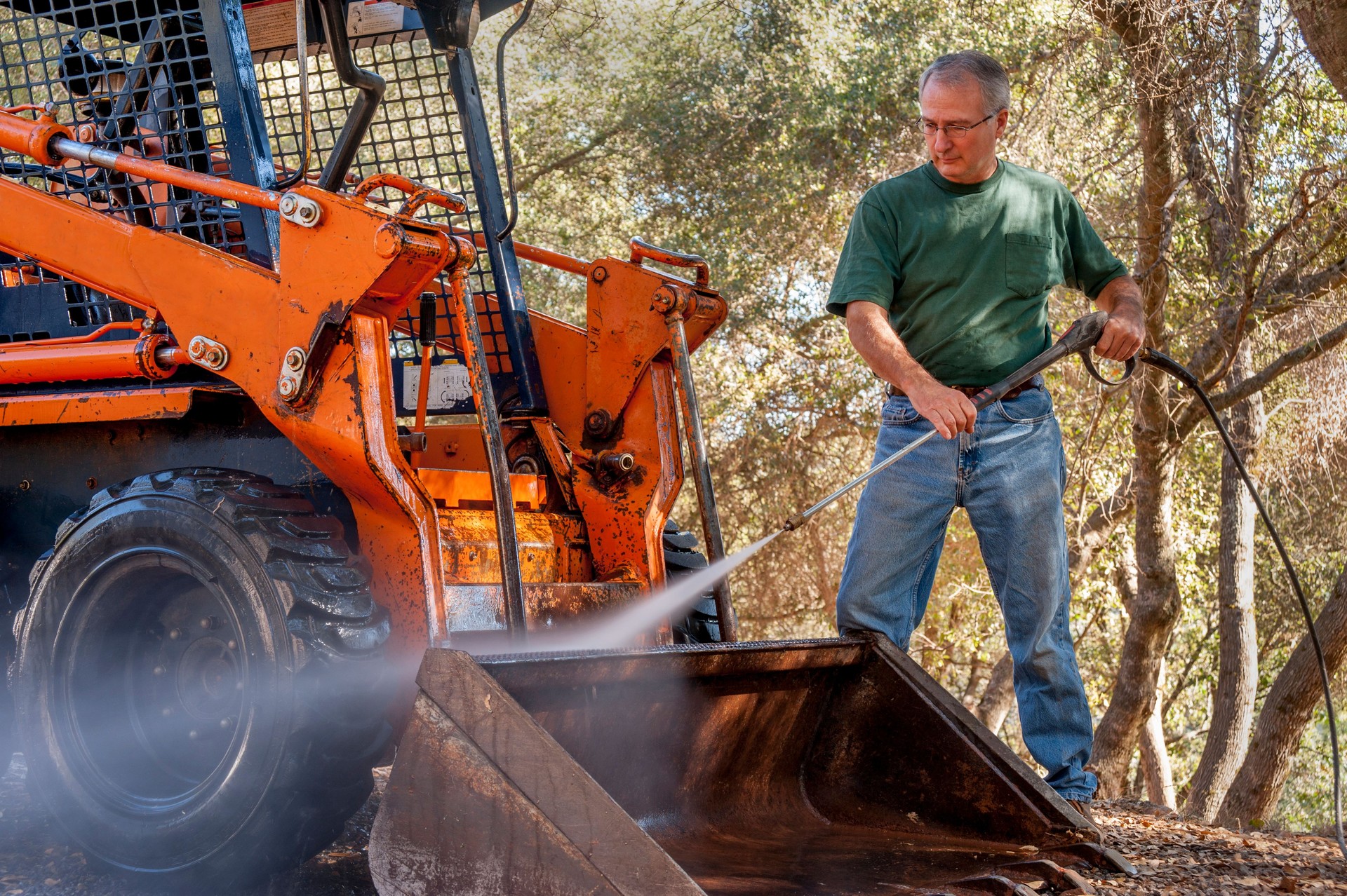 Pressure Washing Skid Loader